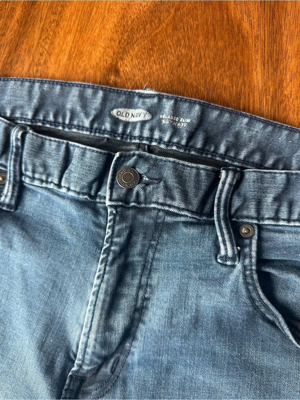 Old Navy Jeans Men’s Relaxed Slim 36x30 (Actual 35x28) Navy Dark Wash
